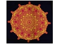 T-shirt: Mr. Meeple - Mandala (Black) - X-Large