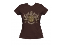T-shirt: Mr. Meeple - Semper Ludens (Brown) - Woman's Large