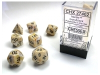 Marble - Ivory/Black - Dice Set