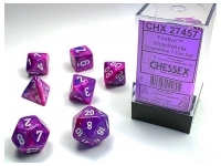 Festive - Violet/White - Dice set