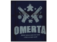 T-shirt: Mr. Meeple - Omerta (Dark Blue) - Woman's X-Large