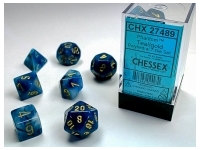 Phantom - Teal/Gold - Dice set