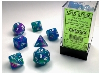 Festive - Waterlily/White - Dice set