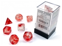 Nebula - Red/Silver - Dice set