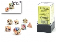 Festive - Circus/Black - Mini-Polyhedral Dice set