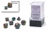 Festive - Mosaic/Yellow - Mini-Polyhedral Dice set