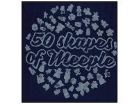 T-shirt: Mr. Meeple - 50 Shapes of Meeple (Navy) - 5X-Large