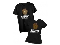 T-shirt: Mr. Meeple - Thanos Meeple Infinity Glove (Black) - Woman's Large