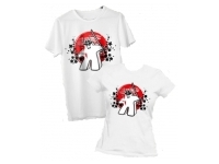 T-shirt: Mr. Meeple - Samurai Meeple (White) - Small