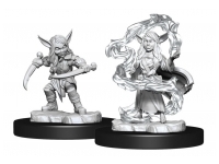 Critical Role: Goblin Sorceror and Rogue Female (Unpainted)