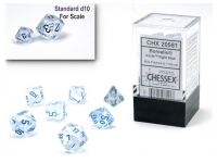 Borealis - Icicle/Light Blue - Mini-Polyhedral Dice set