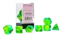 Translucent Gemini - Green-Teal/Yellow - Dice set