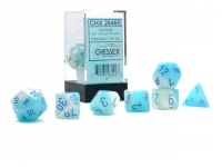 Gemini - Pearl Turquoise-White/Blue - Dice set