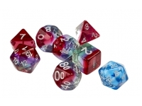 Sirius Dice: Translucent Watermelon - Translucent Blue (7+1)