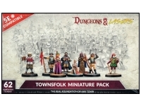 Dungeons & Lasers: Townsfolk Miniature Pack (62 Miniatures)