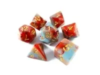 Lindorm: Norse Mythology - Lindorm Dice Set (Red-Grey/Brown)