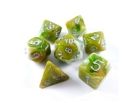 Lindorm: Norse Mythology - Troll Dice Set (Green-White/Brown)