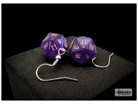 rhnge: Hook - Borealis, Purple/Gold Mini-Poly D20 (Par)