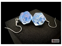 Örhänge: Hook - Borealis Icicle Light Blue Mini-Poly D20 (Par)