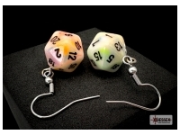 Örhänge: Hook - Festive Circus/Black Mini-Poly D20 (Par)