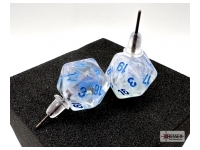 Örhänge: Stud - Borealis Icicle/Light Blue Mini-Poly D20 (Par)