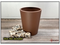 Flexible Dice Cup Brown