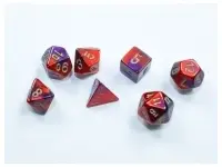 Gemini Mini-Polyhedral Purple-Red/Gold