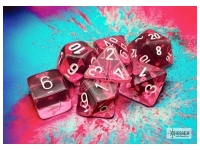 Translucent - Pink/White - Dice Set