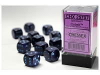 Speckled: Cobalt - d6, 12 st (16 mm, prickar)
