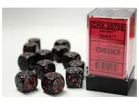 Speckled: Space - d6, 12 st (16 mm, prickar)