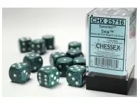 Speckled: Sea - d6, 12 st (16 mm, prickar)