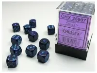 Speckled - Cobalt - d6, 36 st (12 mm, prickar)