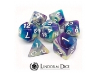 Lindorm: Sea Shanty - Drunken Sailor Dice Set (Blue-Green-Yellow/White)