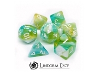 Lindorm: Sea Shanty - Randy Dandy O Dice Set (Green - Turquoise/White)