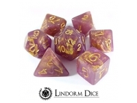Lindorm: Witch Brew - Petals of a Bleeding Heart Dice Set (Purple/Gold)