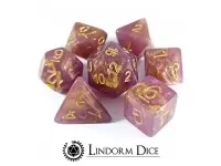 Lindorm: Witch Brew - Petals of a Bleeding Heart Dice Set (Purple/Gold)