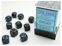 Speckled - Blue Stars - d6, 36 st (12 mm, prickar)