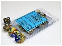 Gemini - Blue-Gold/White - d10, 10st