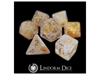 Lindorm: Witch Brew - A Promise Made Dice Set (White-Gold/Gold)