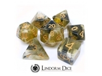 Lindorm: Sea Shanty - Old Chariot Dice Set (Yellow-Black/Gold)