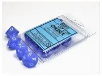 Frosted - Blue/White - d10, 10 st