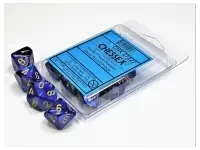 Scarab - Royal Blue/Gold - d10, 10 st