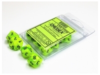 Vortex - Bright Green/Black - d10, 10 st