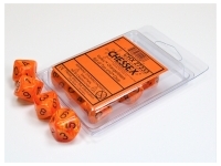 Vortex - Orange/Black - d10, 10 st