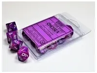 Festive - Violet/White - d10, 10 st