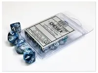 Lustrous - Slate/White - d10, 10 st