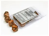 Glitter - Gold/Silver - d10, 10 st