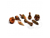 PolyHero: The Wizard - 8 Dice Set Smoldering Ember