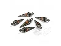 PolyHero: The Warrior - 6 d6 Swords Steel Grey