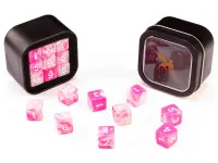 Greifenfels: D6 Series (Marble) - Pink & White (16 mm, 18 st)
